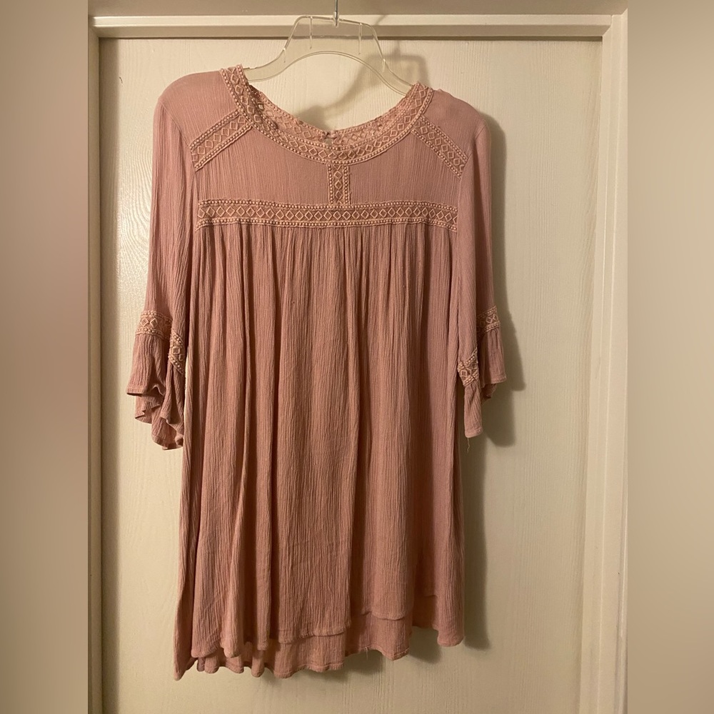 Dusty Rose Loose Blouse